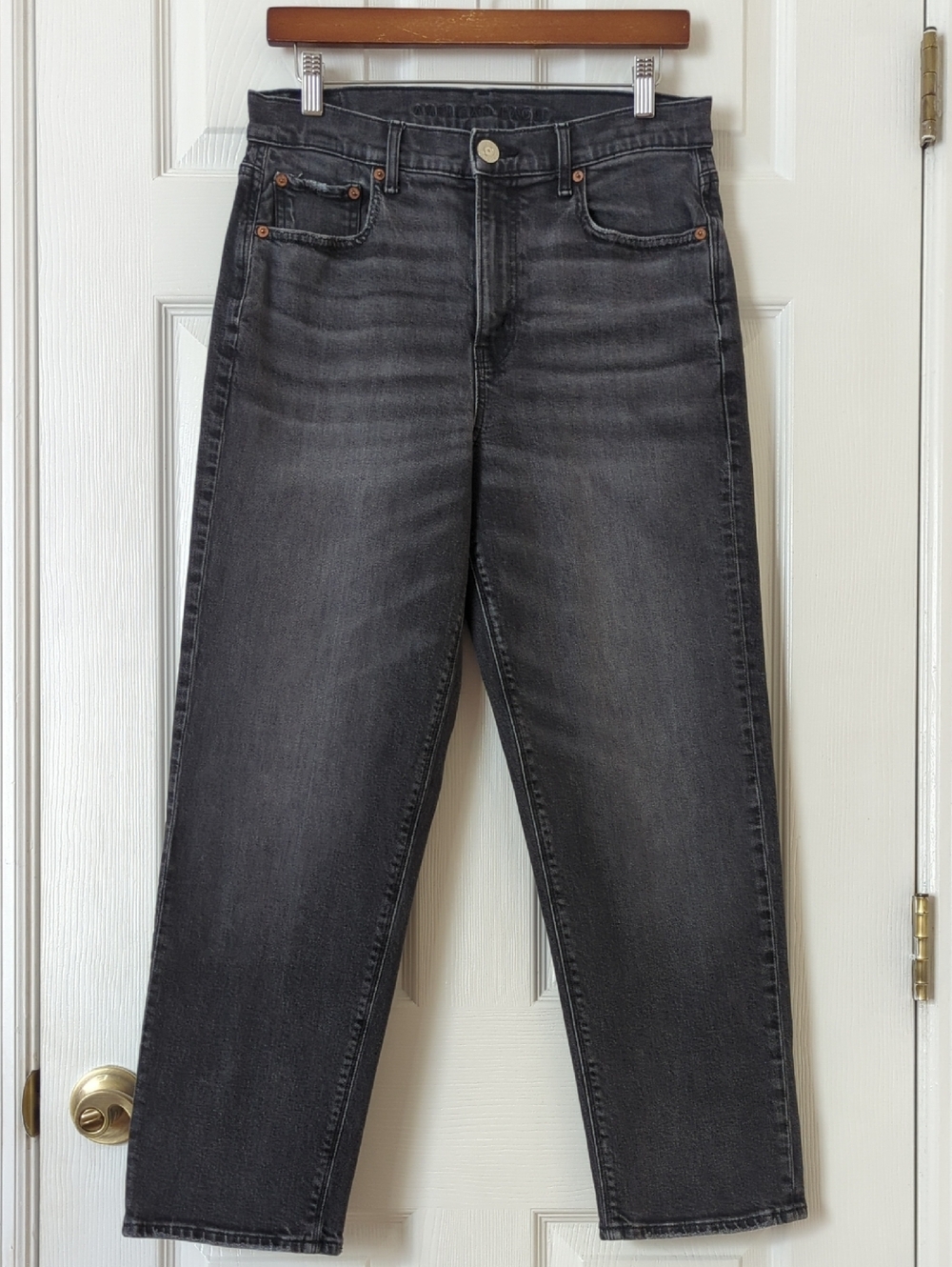 American Eagle Classic Retro 90s Boyfriend Relaxed High Waisted Jeans Black 8